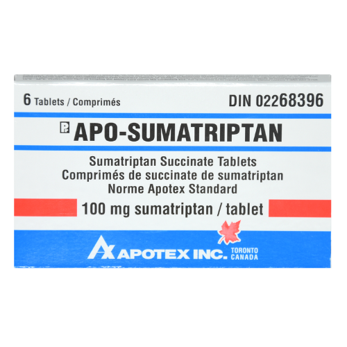 Sumatriptan 100 mg tab #6