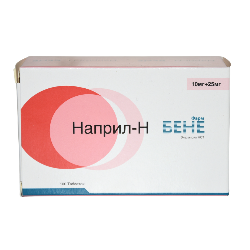 NAPRIL-H BENE PHARM 10mg + 25mg tablets #100