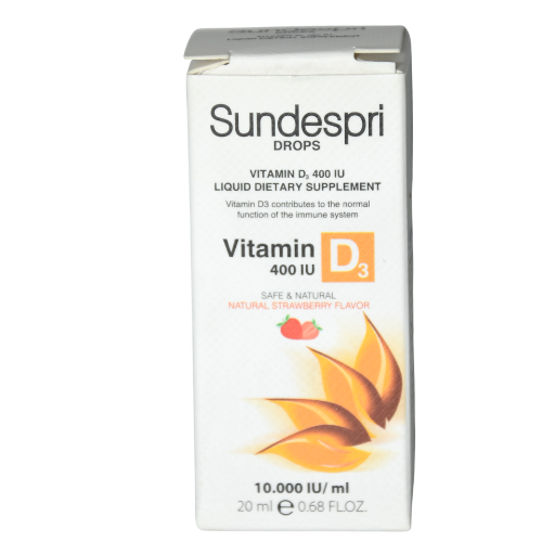 Sundespri Junior drops vitamin D3 400IU 20ml #1