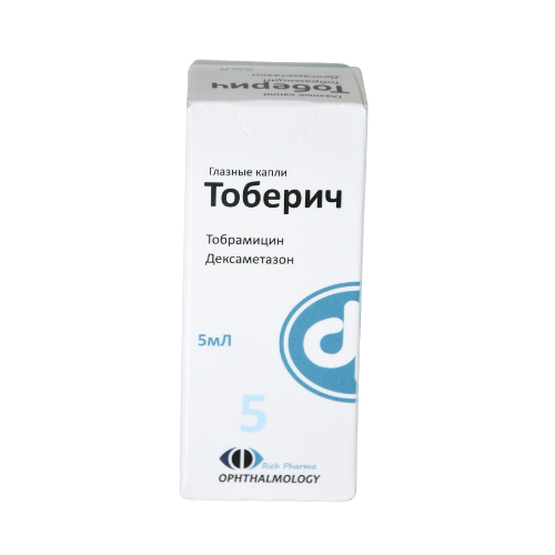 Toberich eye drops 3mg+1mg 5ml in vial #1