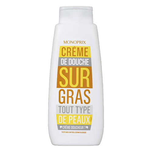 Monoprix Shower cream surgras all types of skin 500ml.