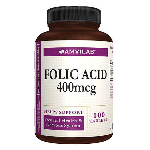 Folic acid tab 400mkg #100