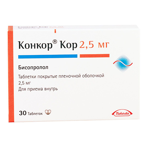 Concor cor tab 2.5mg #30