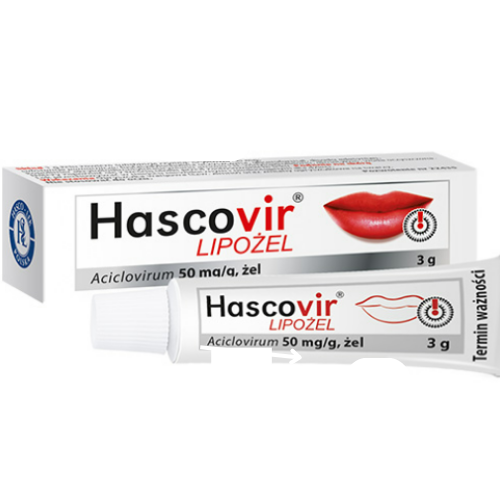 Hascovir LIPOZEL 5% 3g gel