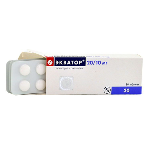 Ekvator tab 20mg+10mg #30