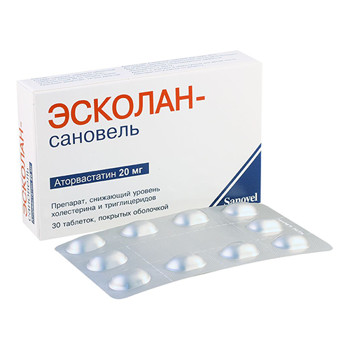 Escolan-sanovel tab 20mg #30