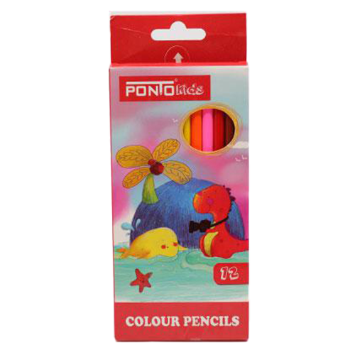 Stationery - Ponto colored pencils 12 colors dinosaur Dino