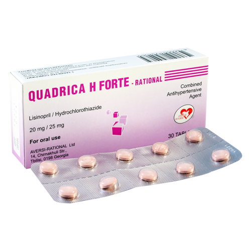 Quadrica H forte tab 10mg/12.5mg #30