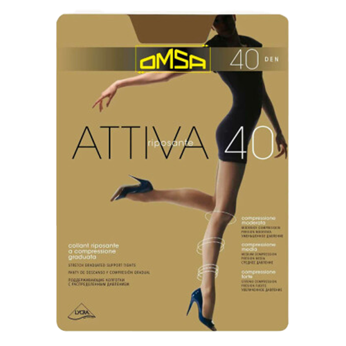 Pantyhose Omsa ATTIVA 40 Marone II