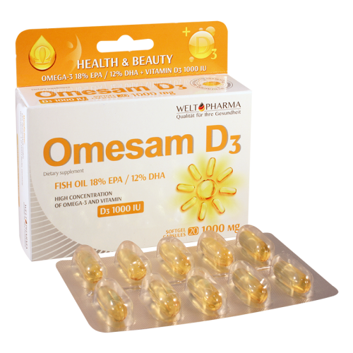 Omesam D-3 caps 1000mg #20