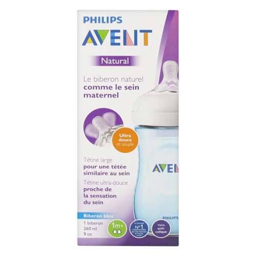 Philips AVENT Bottle Natural 260ml Blue 1m+