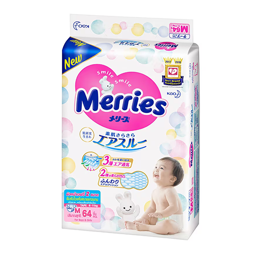 Baby Diapers Size M 6-11kg / 64 pcs(SJ)