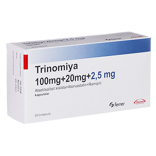 Trinomia caps 100mg+20mg+2.5mg #28