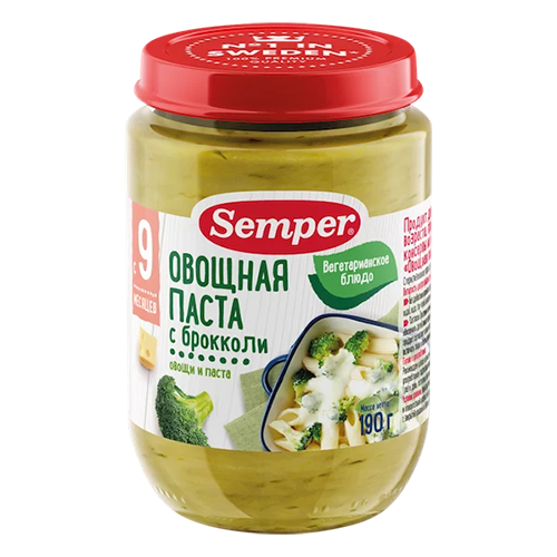 Semper - pasta with broccoli  / 9 months / 190 g 2152