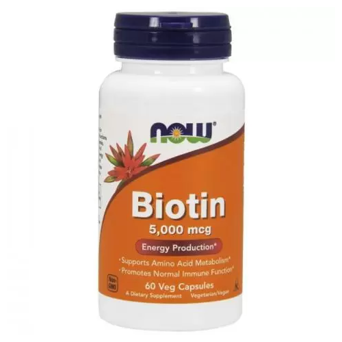 NOW FOODS BIOTIN 5000 MCG CAPS #60