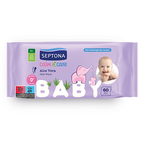 SEPTONA Baby Wipes ALOE 60pcs 4288/1506