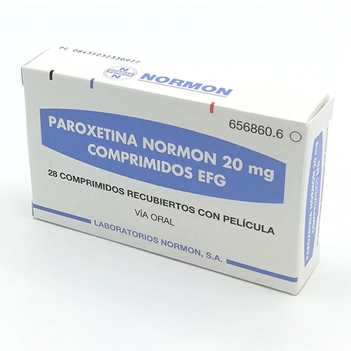 PAROXETINA NORMON 20 mg comprimidos recubiertos con pelicula EFG #28