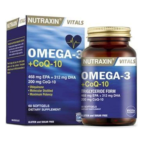 Nutraxin Omega-3 + Coenzyme Q-10 capsule 2000mg #60