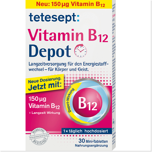 Tetesept vitamini B-12 DEPO 300mkg Tab #30