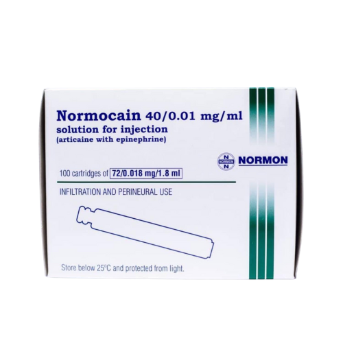 Normocain solutions for injection 1.7ml cartridge #10