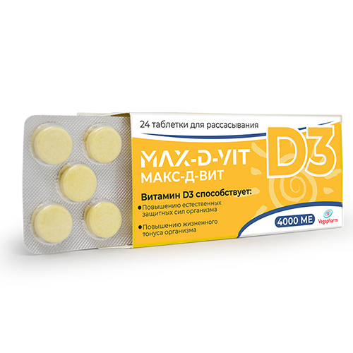 Max-D-Vit chaw tab 4000 Iu #24