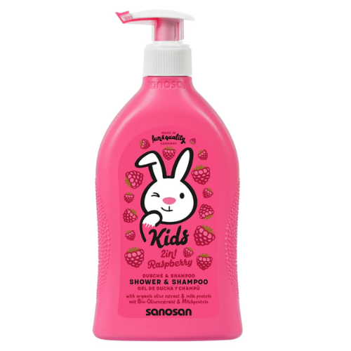 SANOSAN-KIDS Shower  Shampoo Raspberry 400ml 8230/7312