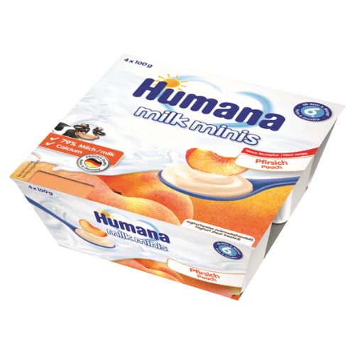 Humana - dessert with milk peach /6 months+/ 100g 701121/4452 #1