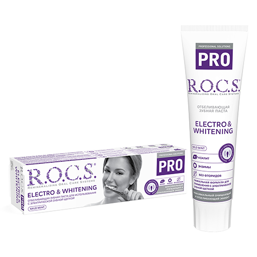 R.O.C.S. Toothpaste pro electro  whitening. 135 gr. 8009/3938