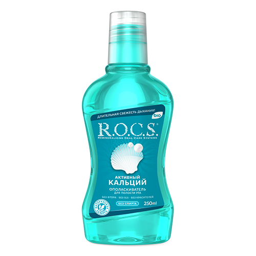 ROCS mouthrinse active calcium 250 ml