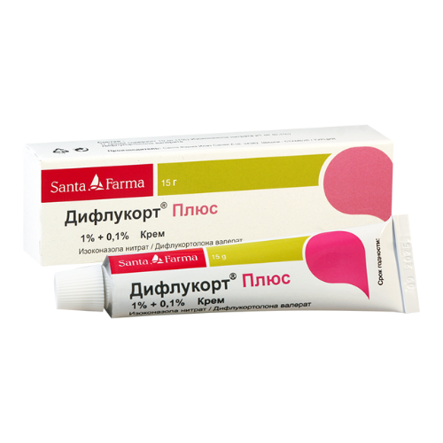 Diflucort  Plus cream 10mg/1mg tube #1