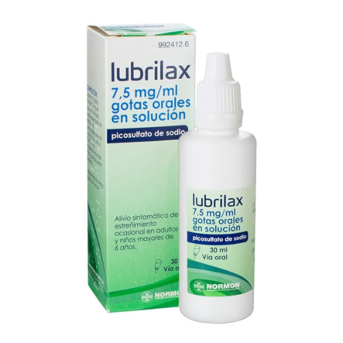 Lubrilax 7.5mg/ml 30ml drops for internal use. solution vial with dropper #1