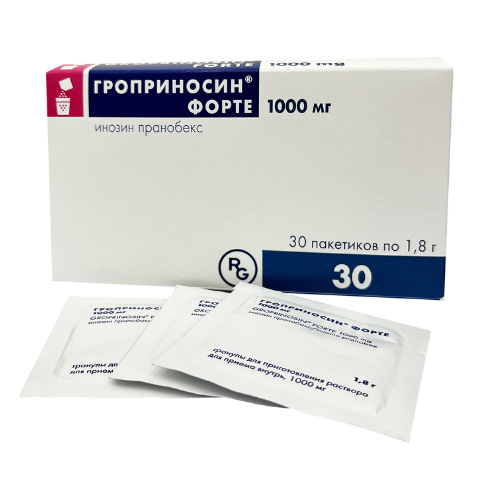 groprinosin forte granules for oral solution 1000mg sachet N30