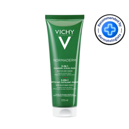 Vichy - Normaderm Facial Mask/Scrub/Cleanser 3in1 125ml 3325/3001/4067