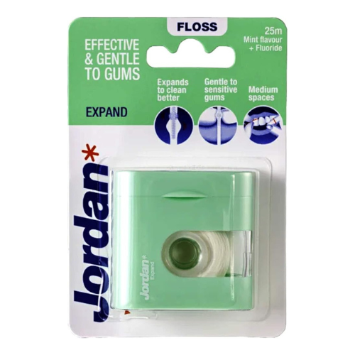 JORDAN DENTAL FLOSS EXPAND FRESH 25M W/TP 5506