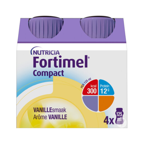 FORTIMEL COMPACT FIBER VANILLA FLAVORED 4X125 ML