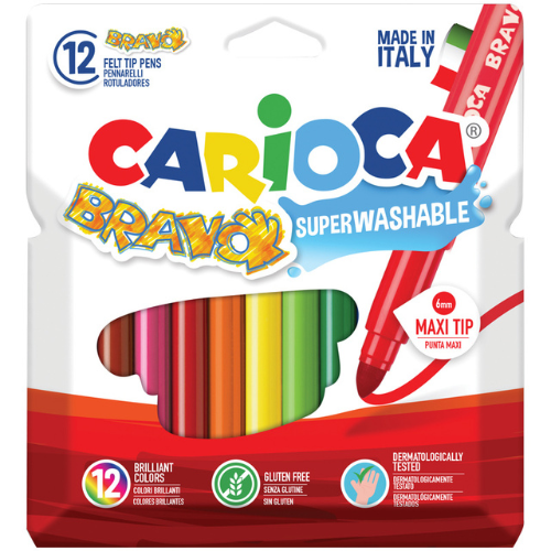 Carioca-felt-tip pen 12 colors