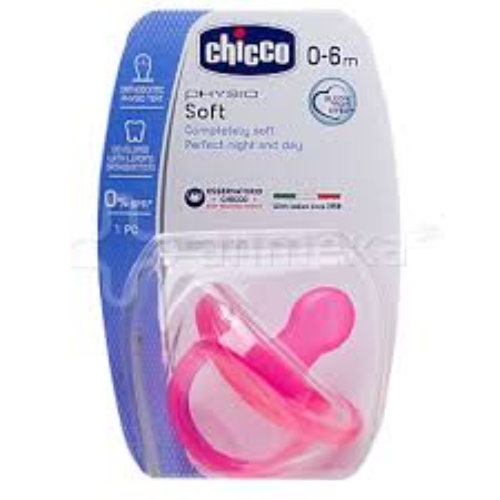 Chico - soother silicone soft pink /0months+/ 27111/1854