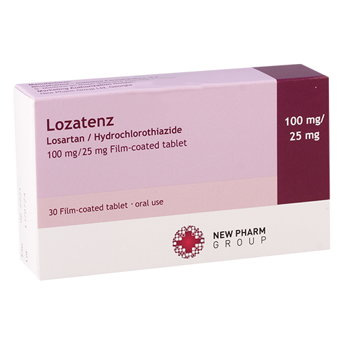 Lozatenz HD tab 100mg+25mg #30
